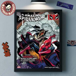 The Amazing Spider-Man 1000 Featuring Ravaged By Joe Kelly And Pepe Larraz Variant Cover Poster Canvas