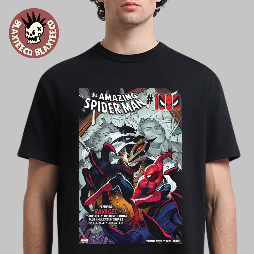 The Amazing Spider-Man 1000 Featuring Ravaged By Joe Kelly And Pepe Larraz Variant Cover T-Shirt The Amazing Spider-Man 1000 Featuring Ravaged By Joe Kelly And Pepe Larraz Variant Cover T-Shirt