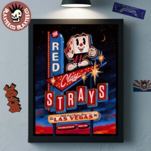 The Red Clay Strays Live In Las Vegas 2026 Gig Poster At MGM Grand Garden Arena On December 5 2026 Decor Poster Canvas