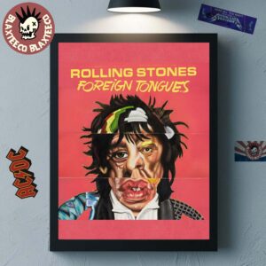 The Rolling Stones Foreign Tongues Album Cover Art Home Decor Poster Canvas