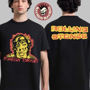 The Rolling Stones Foreign Tongues New Album Artwork Two Sided Black T-Shirt