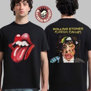The Rolling Stones Foreign Tongues New Logo And Album Cover Art Two Sided T-Shirt