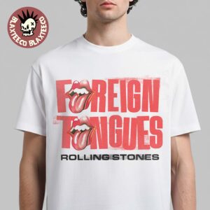 The Rolling Stones Foreign Tongues Tongue Vintage Exclusive White T-Shirt
