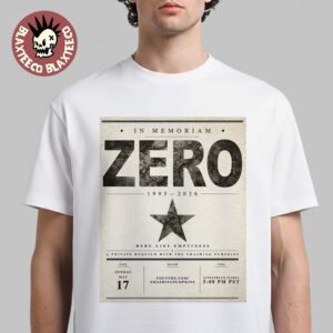 The Smashing Pumpkins In Memoriam Zero 1995 2026 On May 17 2026 T-Shirt