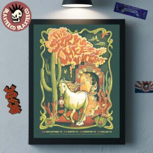 The String Cheese Incident Texas 2026 Run Shows Poster From May 28 To 31 2026 In San Antonio Austin Houston And Dallas Poster Canvas