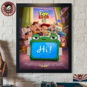 Toy Story 5 Official Poster Only In Theaters June 19 2026 Playtime Has A New Look Home Decor Poster Canvas