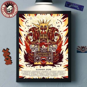 Umphrey’s McGee Summer Tour 2026 North America Schedule Dates Home Decor Poster Canvas