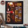 Tennessee Titans NFL 2026 Season Schedule All Kickoffs Home Decor Poster Canvas