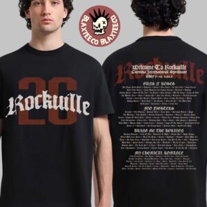 Welcome To Rockville 2026 Festival Merch Daytona Beach Florida Rockville 26 Logo Grunge With Lineup T-Shirt