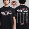 Welcome To Rockville 2026 Festival Merch Daytona Beach Florida Rockville Barbed Helmet Skull Lineup T-Shirt