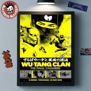 Wu-Tang Clan The Final Chamber Yokohama Japan 2026 Event Poster At K-Arena On 24 May 2026 Home Decor Poster Canvas