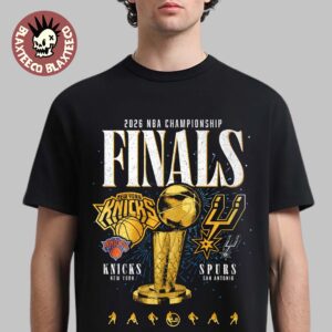2026 NBA Championship Finals X ESPN New York Knicks Vs San Antonio Spurs Matchup Trophy T-Shirt
