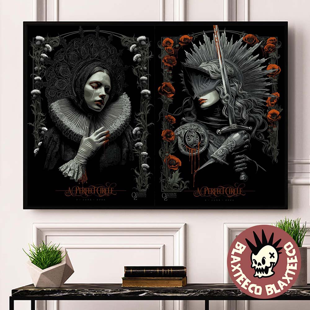 A Perfect Circle London UK 2026 Night 1 And 2 Combined Gig Poster At O2 Academy Brixton On 3 And 4 June 2026 Poster Canvas A Perfect Circle London UK 2026 Night 1 And 2 Combined Gig Poster At O2 Academy Brixton On 3 And 4 June 2026 Poster Canvas