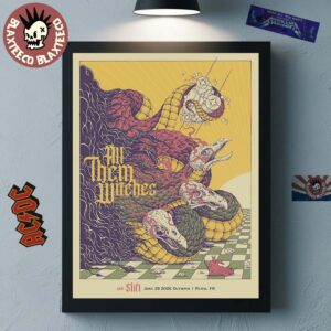 All Them Witches Paris France 2026 Venue Poster At Olympia On June 29 2026 Home Decor Poster Canvas