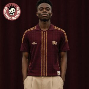 Arsenal X Burberry X Adidas British Heritage Polo Shirt Front