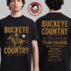 Buckeye Country Superfest 2026 Exclusive Merchandise In Columbus Ohio At Ohio Stadium On June 13 2026 Skeleton Cowboy Two Sided T-Shirt
