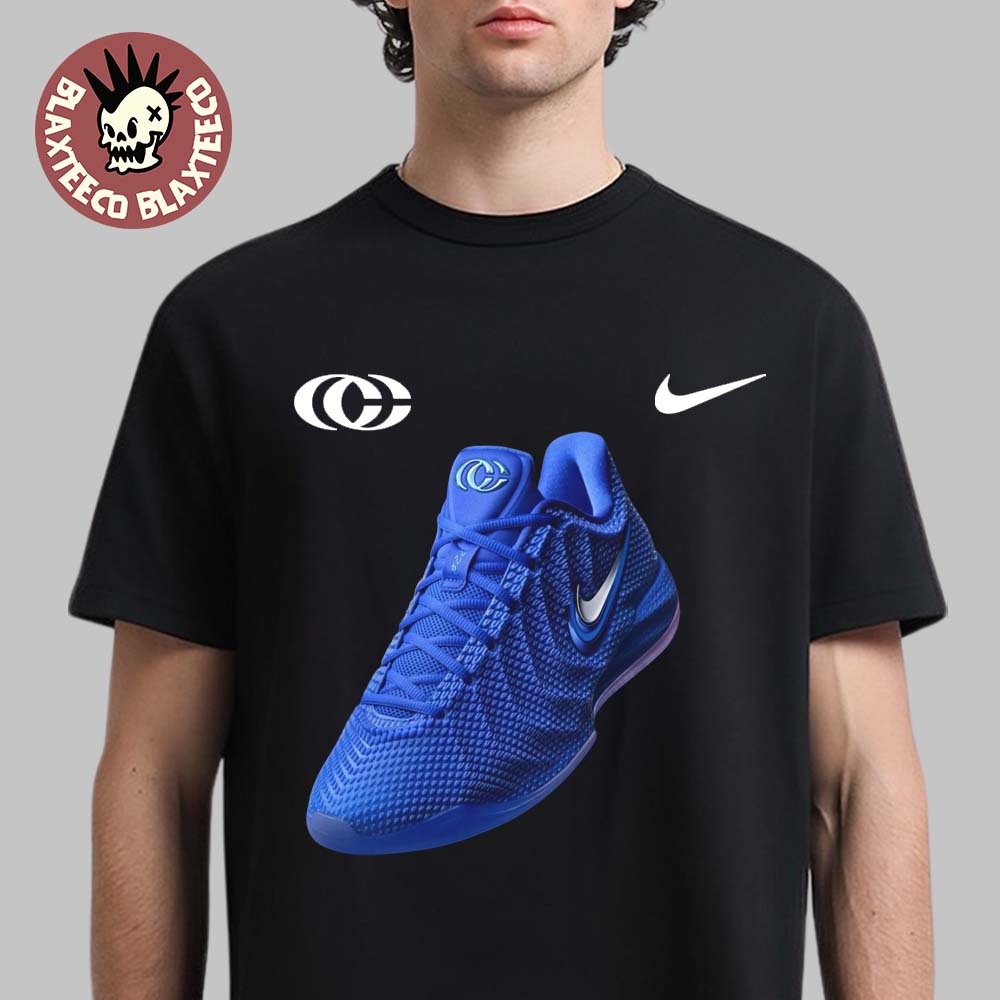 Caitlin Clark X Nike Nike Caitlin 1 Blue Sneaker T-Shirt Caitlin Clark X Nike Nike Caitlin 1 Blue Sneaker T-Shirt