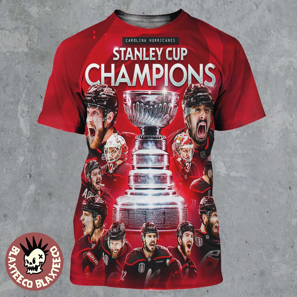 Carolina Hurricanes 2026 NHL Stanley Cup Champions All Over Print Shirt Carolina Hurricanes 2026 NHL Stanley Cup Champions All Over Print Shirt