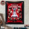 Celebrate Carolina Hurricanes 2026 NHL Stanley Cup Champions Sound The Siren Home Decor Poster Canvas