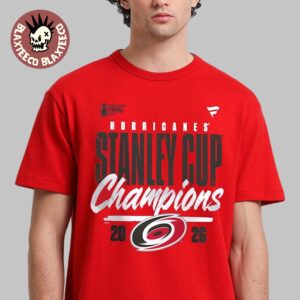 Carolina Hurricanes Red 2026 Stanley Cup Champions Logo T-Shirt