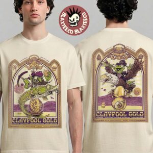 Claypool Gold Primus Claypool Lennon Delirium And Frog Brigade Dillon Colorado 2026 Day 1 And 2 Combined Event Poster Set On June 27 28 2026 Two Sided T-Shirt