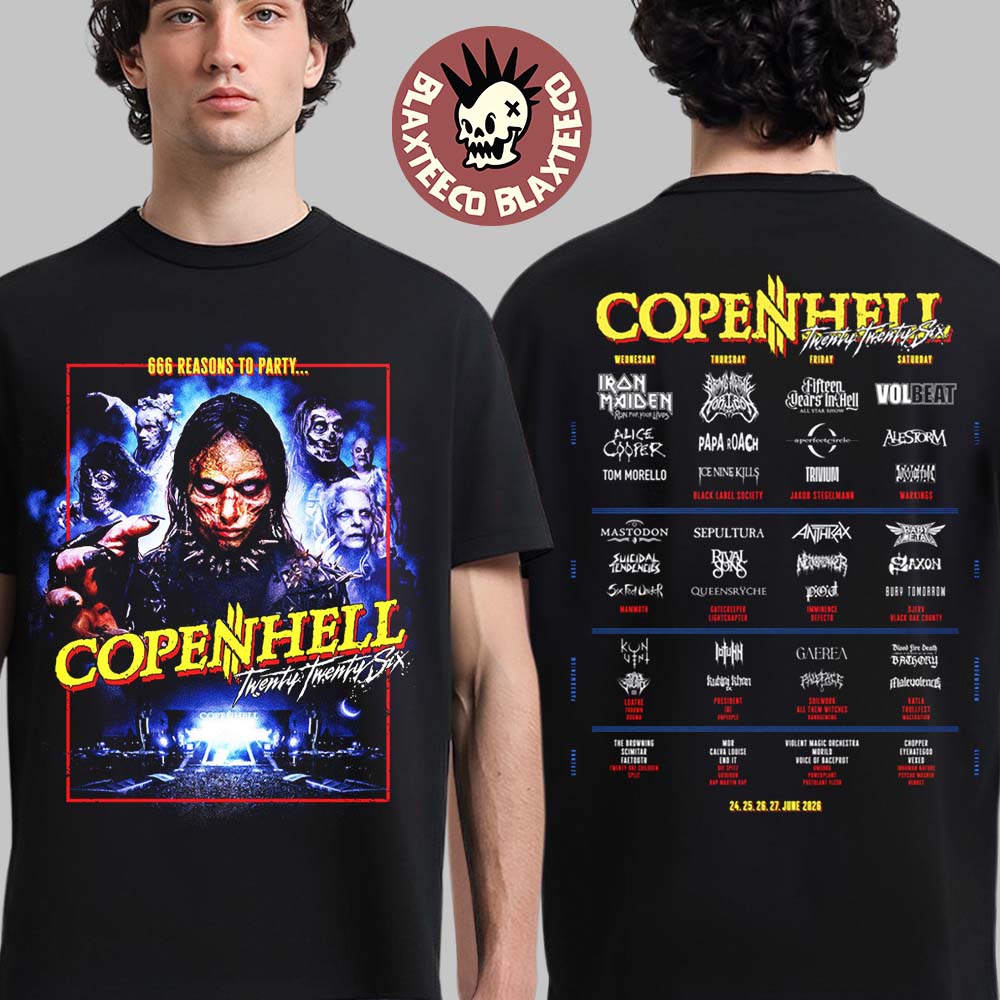 Copenhell Festival 2026 Merch Copenhagen Denmark From 24 To 27 June 2026 Lineup ID 2026 T-Shirt Copenhell Festival 2026 Merch Copenhagen Denmark From 24 To 27 June 2026 Lineup ID 2026 T-Shirt
