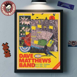 Dave Matthews Band Forest Hills New York 2026 Event Poster At Forest Hills Stadium On June 10 2026 Decor Poster Canvas