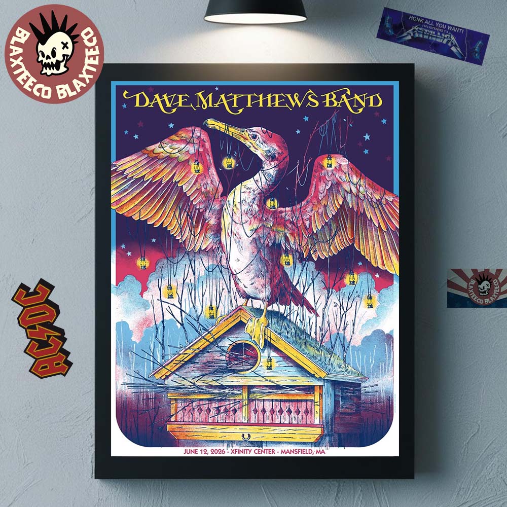 Dave Matthews Band Mansfield Massachusetts 2026 Event Poster At XFinity Center On June 12 2026 Home Decor Poster Canvas Dave Matthews Band Mansfield Massachusetts 2026 Event Poster At XFinity Center On June 12 2026 Home Decor Poster Canvas