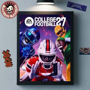 EA Sports College Football 27 Kewan Lacy Malachi Toney Danta Moore Cover Athletes Home Decor Poster Canvas