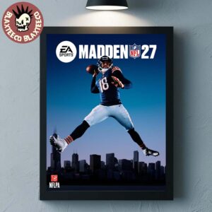 EA Sports NFL Madden 27 Caleb Williams Chicago Bears Cover Athlete Standard Edition Home Decor Poster Canvas