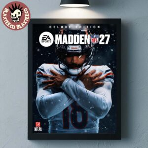 EA Sports NFL Madden 27 The Iceman Caleb Williams Chicago Bears Cover Athlete Deluxe Edition Home Decor Poster Canvas