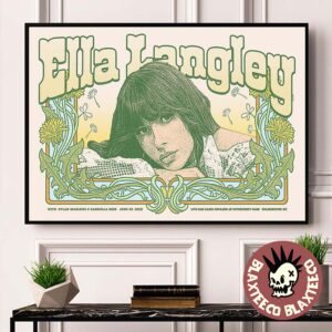 Ella Langley Wilmington North Carolina 2026 Event Poster At Live Oak Bank Pavilion At Riverfront Park On June 26 2026 Poster Canvas