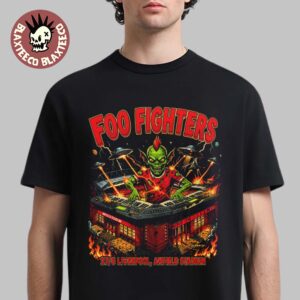 Foo Fighters Liverpool UK 2026 Night 2 Exclusive Merch Tee At Anfield Stadium On 27 June 2026 T-Shirt