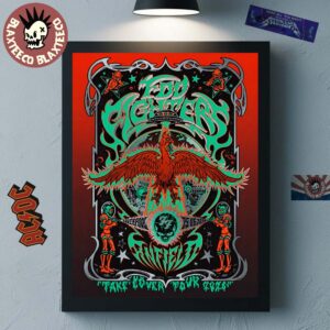 Foo Fighters Liverpool UK 2026 Venue Poster At Anfield Stadium On 25 June 2026 The Phoenix Art Home Decor Poster Canvas