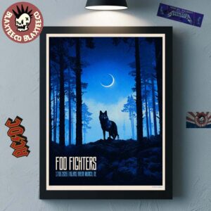 Foo Fighters Munich Germany 2026 Gig Poster At Allianz Arena On 17 June 2026 The Wolf Art Home Decor Poster Canvas