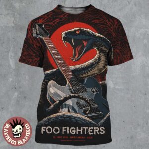 Foo Fighters Oslo Norway 2026 Event Poster At Unity Arena On 10 June 2026 The Cobra With Guitar Art All Over Print Shirt