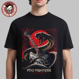 Foo Fighters Oslo Norway 2026 Event Poster At Unity Arena On 10 June 2026 The Cobra With Guitar Art T-Shirt