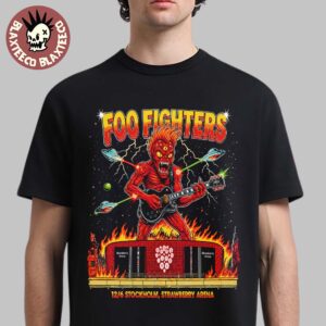 Foo Fighters Stockholm Sweden 2026 Exclusive Tee At Strawberry Arena On 12 June 2026 The Red Alien T-Shirt