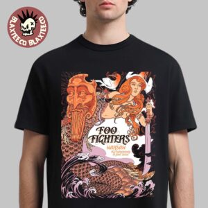 Foo Fighters Warsaw Poland 2026 Event Poster Live At PGE Narodowy On 15 June 2026 The Mermaid Art T-Shirt Foo Fighters Warsaw Poland 2026 Event Poster Live At PGE Narodowy On 15 June 2026 The Mermaid Art T-Shirt