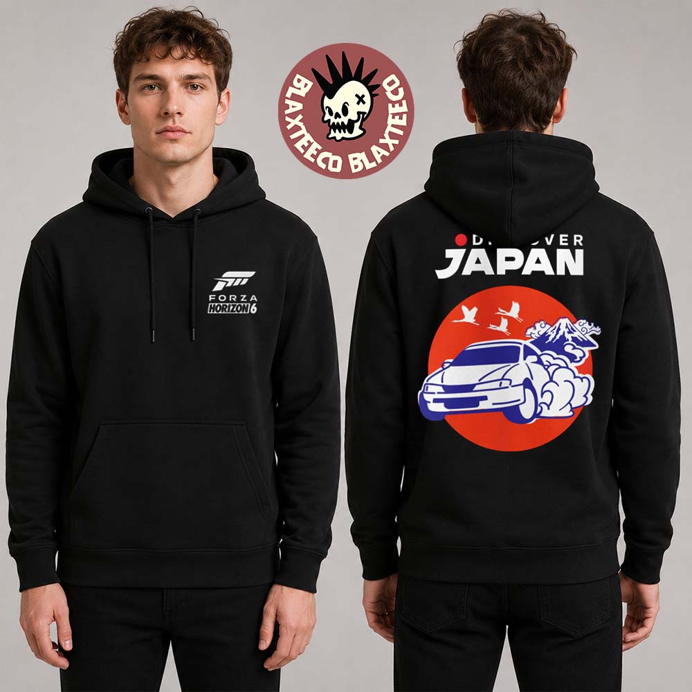 Forza Horizon 6 Official Cover Art Merch Discover Japan Hoodie Forza Horizon 6 Official Cover Art Merch Discover Japan Hoodie