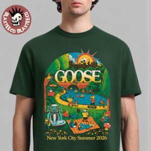 Goose Central Park Summerstage New York 2026 Event Tee On June 21 2026 By Lewy Jones Green T-Shirt