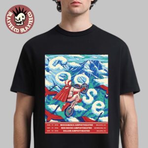 Goose Colorado Run Shows 2026 Mishawaka Amphitheatre Red Rocks Amphitheatre And Dillon Amphitheater From August 31 To September 2 2026 T-Shirt