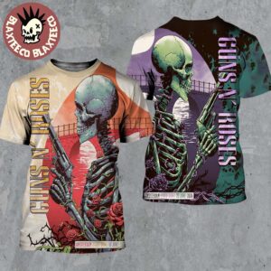 Guns N Roses Amsterdam Netherlands 2026 Night 1 And 2 Combined Set Event Poster At Ziggo Dome On 18 And 20 June 2026 All Over Print Shirt