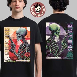 Guns N Roses Amsterdam Netherlands 2026 Night 1 And 2 Combined Set Event Poster At Ziggo Dome On 18 And 20 June 2026 Two Sided T-Shirt