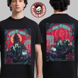 Guns N Roses Berlin Germany Night 1 And 2 Combined Set Venue Poster At Uber Arena On 23 And 25 June 2026 Two Sided T-Shirt