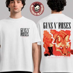Guns N Roses Download Festival 2026 Exclusive Event Tee Donington UK On 13 June 2026 The Red Fox Two Sided T-Shirt