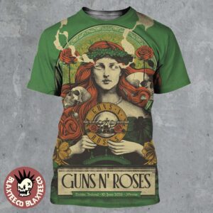 Guns N Roses Dublin Ireland 2026 Event Poster At 3Arena On 10 June 2026 All Over Print Shirt