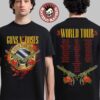 Guns N Roses World Tour 2026 Merch Use Your Illusion Art With Dates Two Sided T-Shirt
