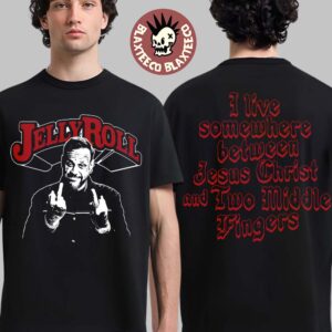 Jelly Roll The Little Ass Shed Tour 2026 Merch Middle Finger T-Shirt