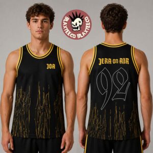 Jera On Air 2026 Festival Merch In Ysselsteyn Netherlands On June 25 26 27 2026 92 Black And Yellow Basketball Jersey